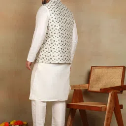 Sztori Woven Design Nehru Jacket image 3