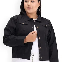 Tripursundari Fashion Lightweight Crop Denim Trucker Jacket-image-88