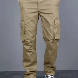 VOOTER Men Relaxed Pleated Cargos Trousers-picture-27
