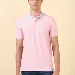Allen Solly Men Conversational Printed Polo Collar Cotton Slim Fit T-shirt-picture-10