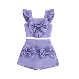 StyleCast x Revolte Girls Self Design Square Neck Top with Shorts-picture-49