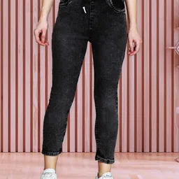 COUTUME COLLECTIONS Women Regular Fit Mid-Rise Heavy Fade Stretchable Jeans-image-19