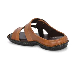GWALK Men Tan Solid Open Toe Comfort Sandals image 3