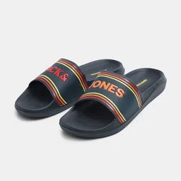 Jack & Jones Men PU Printed Sliders image 2