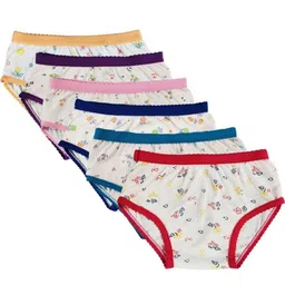 Ni2 Girls Pack Of 6 Printed Low-Rise Bikini Briefs image 3