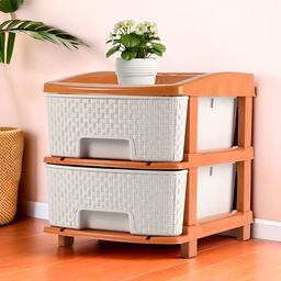 RUBOXA White Set of 1 Regular Drawer Organiser Organisers-picture-16