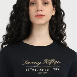 Tommy Hilfiger Women Alphanumeric Printed T-shirt Dress-picture-10