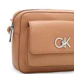 Calvin Klein Women Textured Solid Structured Sling Bag image 4