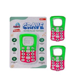 Adore Kids Pack Of 2 Silicone Green & Pink Crave Water Filled Teethers-picture-27