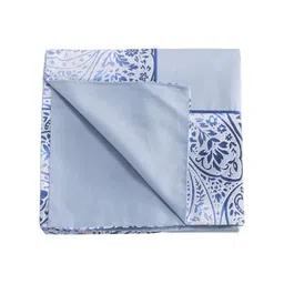 MASPAR Blue & White Ethnic Motifs Cotton 6-Seater Table Cover-picture-7