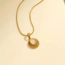 Bauble Cluster Gold-Plated Oval Pendants with Chains-image-16