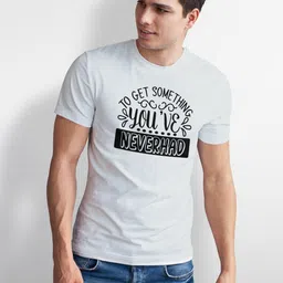 Seekbuylove Men Typography Printed Bio Finish T-shirt image 4