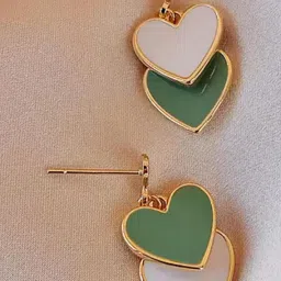 Nitant Heart Shaped Drop Earrings image 5