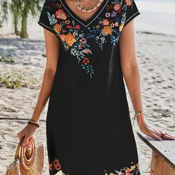 JC Mode Floral Print A-Line Dress image 5