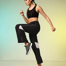 HRX by Hrithik Roshan Women Colourblocked Running Track Pants-picture-30