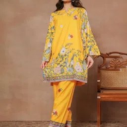 HOUSE OF KARI Printed V-Neck Tunic With Trousers Co-Ords-picture-21