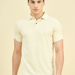 Mast & Harbour Short Sleeves Polo Collar Cotton Flat Knit T-shirt-picture-21