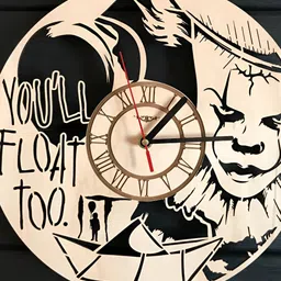 QEZNEF Beige Printed Analogue Wall Clock-picture-10