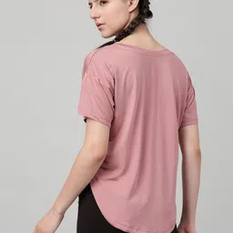 MKH Women Typography Printed Dri-FIT T-shirt image 4