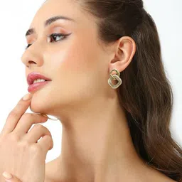 DressBerry Geometric Drop Earrings image 2