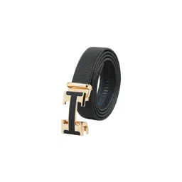 WINSOME DEAL Men Slider Buckle Closure Textured Formal Belt image 4