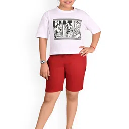 BAESD Girls Cotton Solid Regular Bermuda Shorts image 5