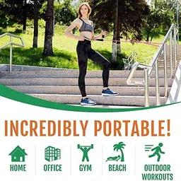 atevon Unbreakable Natural Latex Fitness Resistence Bands Set Full Body Exercise Ab Exerciser image 5