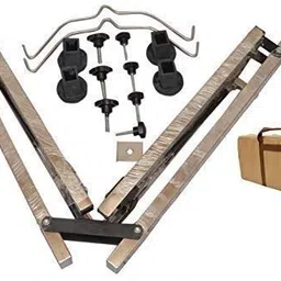 a to z hub Stainless Steel Baby Boy'S And Girl'S Portable Folding Swing, Cradle, Ghodiyu, 17.8 Centimeters, Multicolour image 3