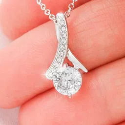 Rakva Women White Necklace and Chains image 3