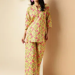 vbuyz KALINI Cotton Printed Tunic With Palazzo Co-Ords-picture-32
