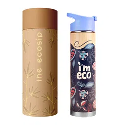 IMECO Blue & White Printed Stainless Steel Double Wall Vacuum Water Bottle 500 ml-picture-15