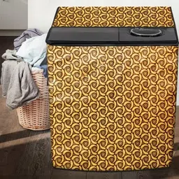 The Furnishing Tree Yellow Plastic Washing Machine Cover image 4