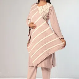 The Zigar Studio Women Woven Design Self Design Kurta with Trousers & Dupatta image 3