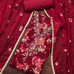 HERE&NOW Printed Unstitched Dress Material-picture-15