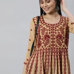 Aaghnya Ethnic Motifs Embroidered Kurta-picture-10