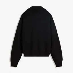 Bershka Men Self Design Embroidered Tailored Mock Collar Zip Up Jacket image 5