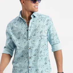 SHOWOFFFF Men Premium Slim Fit Floral Printed Casual Shirt-picture-27