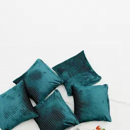 RD TREND Green Set of 5 Striped Square Cushion Covers image 4