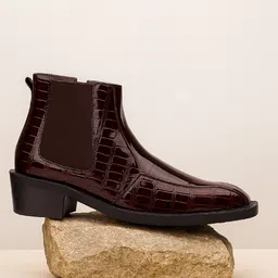 Bxxy Men Textured Height Increasing Chelsea Boots-image-36