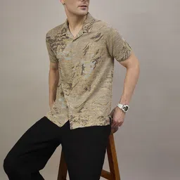 REPRISE Men Abstract Printed Casual Shirt image 4