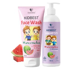 HealthBest Set Of 2 Kidbest Face Wash - 100 ml With Shampoo - 500 ml-picture-10