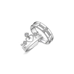 Teeragaj Set Of 2 Stone-Studded Adjustable Finger Ring-picture-30