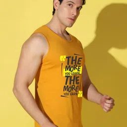 WOOSTRO Men Typography 2 Printed Raw Edge Slim Fit T-shirt image 3