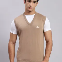 Monte Carlo Men V-Neck Woollen Sweater Vest-picture-12