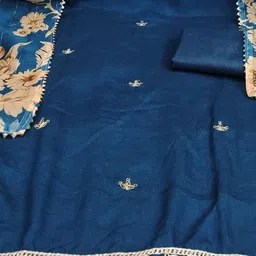 Panzora Embroidered Unstitched Dress Material image 2