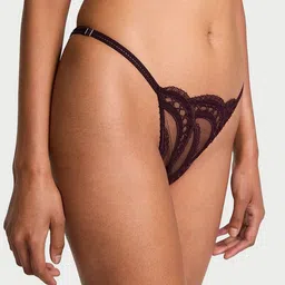 Victoria's Secret Laces Out Embroidery Open-Back Adjustable String Bikini Brief-image-40