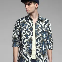 Jack & Jones Men Opaque Printed Casual Shirt-picture-35