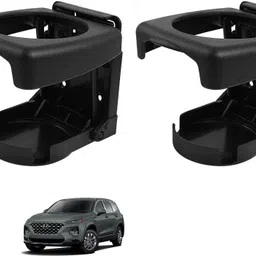 auto addict Car Foldable Black Drink Holder Cup Holder For HYUNDAI SANTAFE Car Bottle Holder-picture-27
