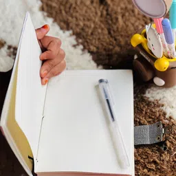 nizam handiicraft Butterfly moon Printed Diary Notebook With Lock Clasp For Gift/Office A5 Diary 200 200 Pages image 3