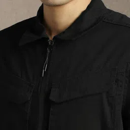 Louis Philippe Jeans Men Solid Jacket image 5